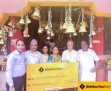 सिद्धार्थ बैंकद्वारा काली मन्दिर व्यवस्थापन समितिलाई सहयोग