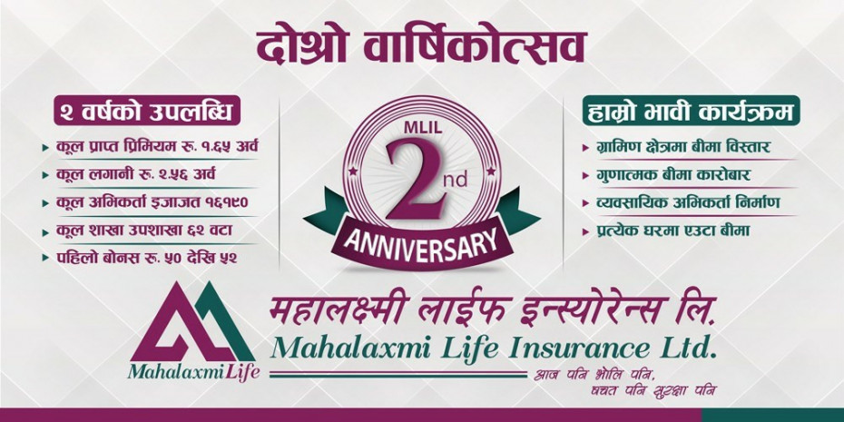 महालक्ष्मी लाइफ इन्स्योरेन्स तेस्रो वर्षमा प्रवेश, आईपीओ निष्कासनको तयारी