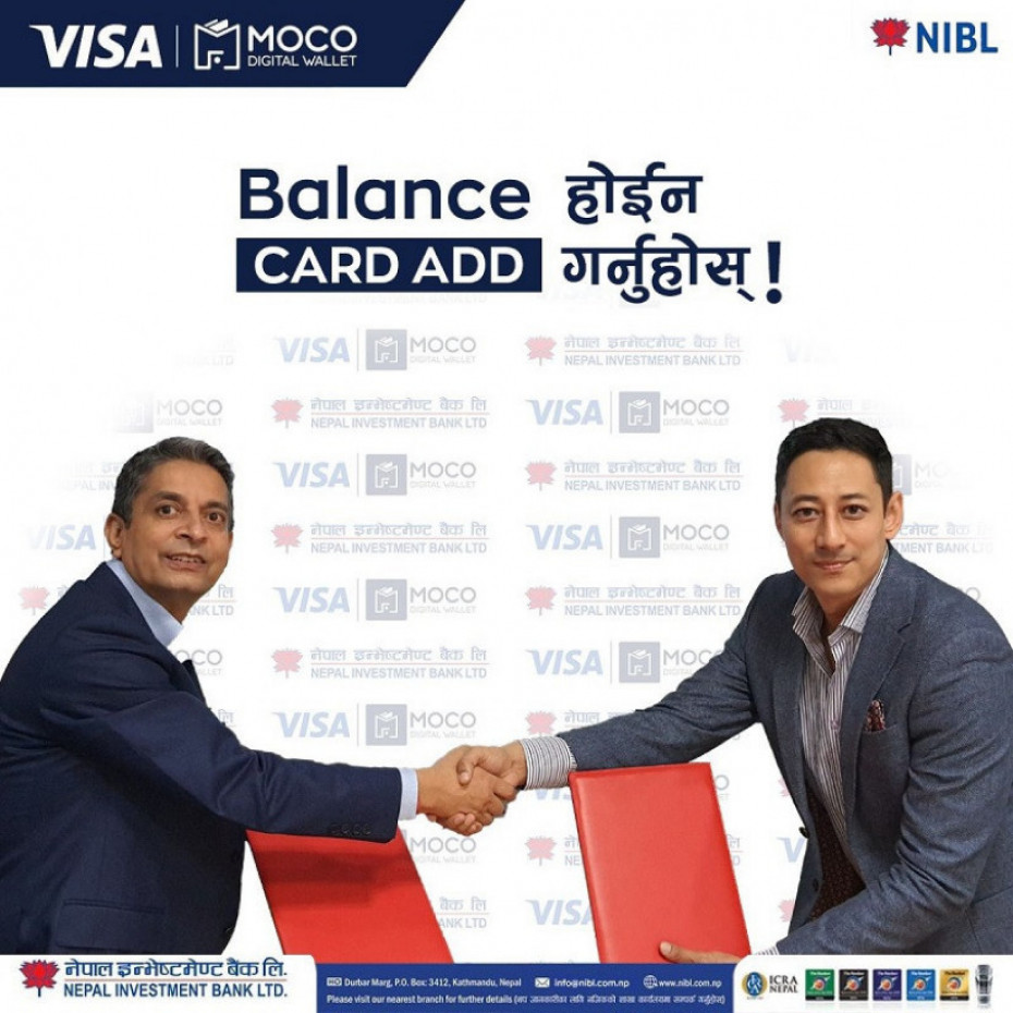 नेपाल इन्भेस्टमेन्ट बैंक लिमिटेडका कार्ड प्रयोगकर्ताले अब &lsquo;मोको&rsquo; एपबाट भुक्तानी गर्नसक्ने