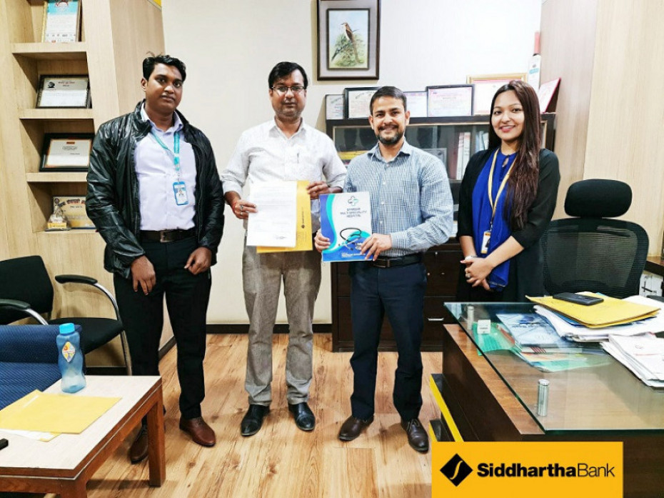 सिद्धार्थ बैंकका ग्राहकलाई स्पर्श मल्टिस्पेसियालिटी अस्पतालमा २५%सम्म छुट