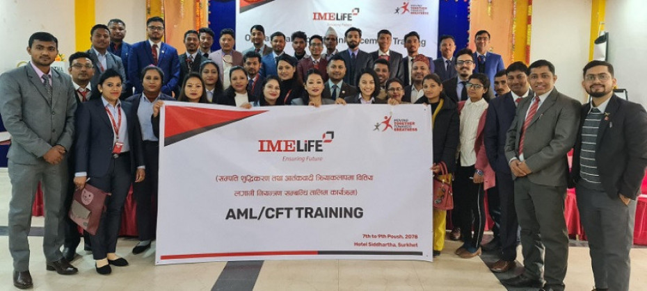 आईएमई लाइफद्वारा सुर्खेतमा एएमएलरसीएफटी तालिम सम्पन्न