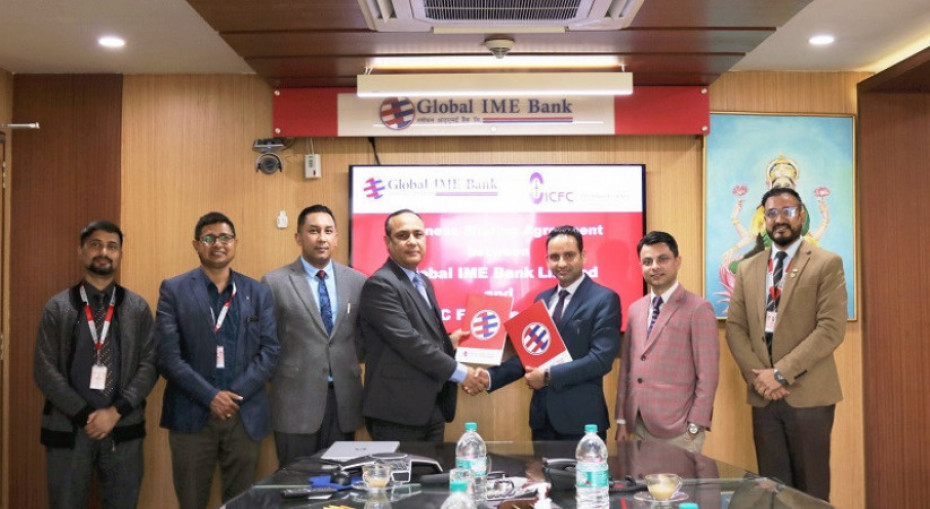 ग्लोबल आइएमई बैंकले आईसीएफसी फाइनान्सका ग्राहकलाई गैरकोषमा आधारित बैंकिङ सुविधा दिने