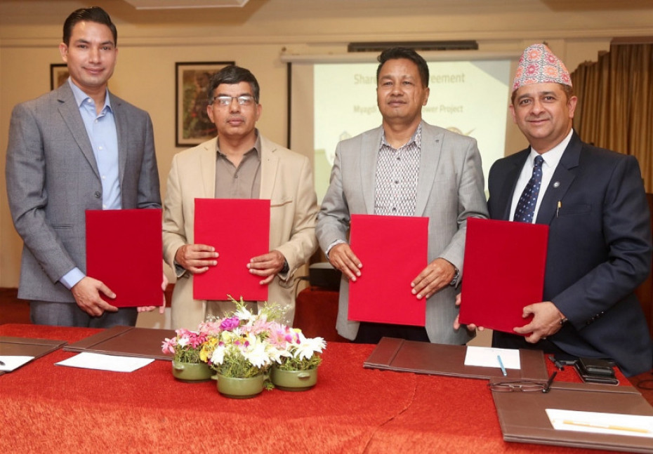 म्याग्दी खोला जलविद्युत आयोजनाको प्रवर्द्धक हाइड्रो भिलेजमा एचआईडीसीएलको २०% लगानी
