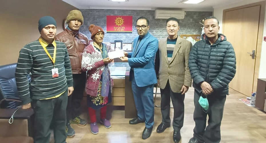 सूर्या लाइफद्वारा २० लाख बढी मृत्यु दाबी भुक्तानी