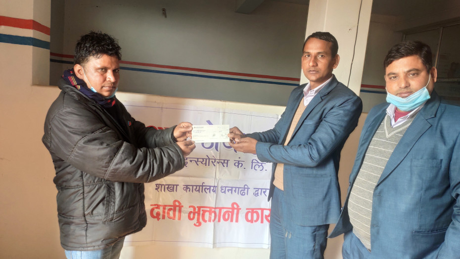 सन नेपाल लाइफद्वारा मृत्यु दाबी रकम भुक्तानी