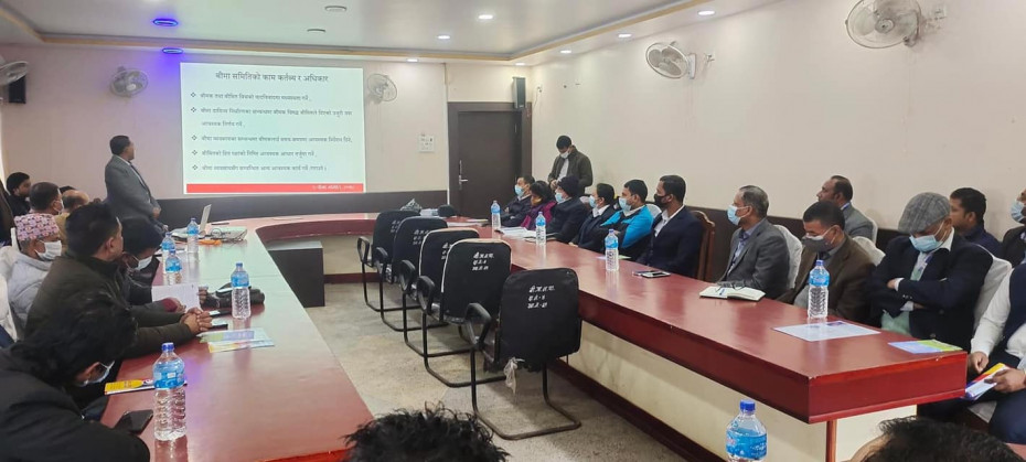 बीरगञ्ज महानगरपालिकामा बीमासम्बन्धी जनचेतनामूलक अन्तरक्रिया कार्यक्रम सम्पन्न